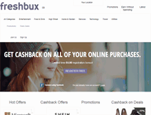 Tablet Screenshot of freshbux.com